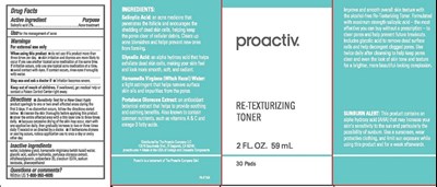 Proactiv Retexturizing Toner Pads 59 mL Carton (59ml Carton Image   Pads)